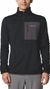 Polar Columbia Hike II da uomo, nero, con mezza zip