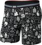 Saxx Vibe Xtra Soft Comfort Brief Fly Boxershorts für Herren, schwarz