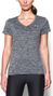 Under Armour Twist Tech Damen Kurzarmtrikot Grau Schwarz