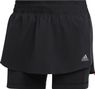 2-in-1 Rock für Frauen adidas Performance Run It Schwarz