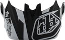 TROY LEE DESIGNS D4 VISOR SLASH BLACK WHITE