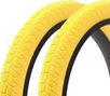 Set de pneus BMX KENDA 20 pouces x 1 95 pouces jaune KHE
