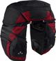 Sacoche de porte-bagage triple Vaude Karakorum Pro Noir/Carmine