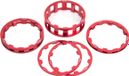 Bague de direction BOX one 1-1/8'' alu 1.3.5.10mm (pack) red