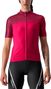 Maillot Manches Courtes Femme Castelli Velocissima Rose/Rouge/Bordeaux
