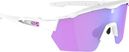 AZR Race RX White/Purple Goggle Set + Clear Screen