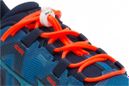 Lacets Ronds Elastiques Pour Chaussure De Randonnée Silicone- rouge fluo