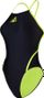 Maillot de bain Femme Essentials Diamond Back Noir / Jaune