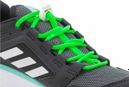 Lacets Ronds Elastiques Pour Chaussure De Randonnée Silicone - vert fluo