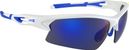 AZR Huez white varnished/blue eyewear set + 1 clear lens