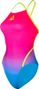 Essentials Diamond Back Damen Badeanzug Pink / Blau