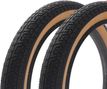 2x pneus BMX UNITED Gum 20 pouces x 2 25 pouces