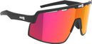 AZR Speed RX Sunglasses Set: Matte Black/Red + Clear Lens 