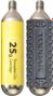 CO2 Cartridge 25g Threated (2 pieces w/ 1 cover)