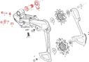 Kit Vis Sram Derailleur XX1 Eagle B-Bolt et Limit Screw Or