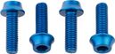 Wolf Tooth Water Bottle Cage Bolts (x4) M5x15 mm Blue