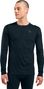 Odlo Merino 200 basislayer met lange mouwen, donkergrijs, heren