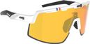 Coffret lunettes AZR Speed RX Blanc verni/Gold + 1 Écran incolore