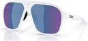 Bliz A002 White Glasses - Blue Mirror Lens
