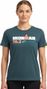 T-Shirt Manches Courtes Ironman 70.3 Duisburg Bleu Turquoise Femme