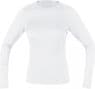 Camisa de manga larga para mujer Gore M Base Layer Thermo blanca
