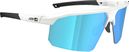 Coffret Lunettes AZR Arrow RX Blanc verni/Bleu Multicouche + écran incolore 
