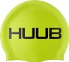 Cuffia da nuoto Huub in silicone giallo neon