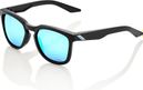 Paar 100% Hudson Mat Zwart / HiPER Blauw Multilayer Spiegelbrillen