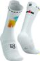 Chaussettes Compressport Pro Racing v4.0 Bike Ironman 2025 Blanc Sunrise