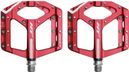 Paire de Pédales Plates HT Components Supreme ANS10 Rouge