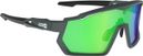 Coffret Lunettes AZR Pro Race RX Carbone Mat/Noir / Ecran hydrophobe Vert 