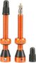 TUBOLIGHT paire de valves tubeless 50mm Orange