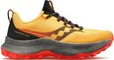 Chaussures Trail Saucony Endorphin Trail Jaune Rouge Femme
