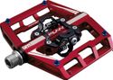 Pair of Funn Mamba GRS Double Side SPD Red Automatic Pedals with Cages