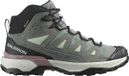 Salomon X Ultra 360 Leather Mid GTX Damesschoenen Groen