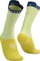 Compressport Pro Racing v4.0 Bike Socks Yellow/Green/Blue
