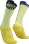 Chaussettes Compressport Pro Racing v4.0 Bike Jaune/Vert/Bleu