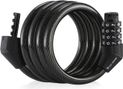Bike lock cable steel with combination lock black 4 digits