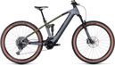 VTT Électrique Tout-Suspendu Cube Stereo Hybrid 120 TM 750 Sram GX Eagle 12V 750 Wh 29'' Gris Flash Vert Olive