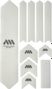 Kit Proteción de Cuadro ALL MOUNTAIN STYLE Honey Comb XL 10 pcs - Transparente