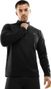 Pull fitness demi-zip homme Inter Noir