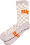Beige Checkers Socks