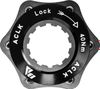 Bremskraftbegrenzung Center Lock 15mm Achsadapter auf 6 Loch Disc Black