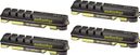 x4 Cartouches de Patins de Freins SwissStop Flash EVO Black Prince (jantes Carbone)