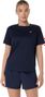 Asics Core Kurzarm-Shirt Blau für Damen