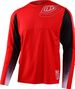 Langarmtrikot Troy Lee Designs Sprint Richter Race Rot