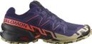 Salomon Speedcross 6 Blue/Red Men's Trail Shoes