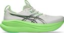 Chaussures Running Asics Gel-Nimbus 28 Blanc/Vert Homme