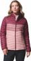 Chaqueta de pluma Columbia Powder Pass Pink para mujer 