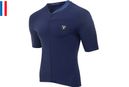 LeBram Allos Korte Mouw Jersey Blauw Slim Fit